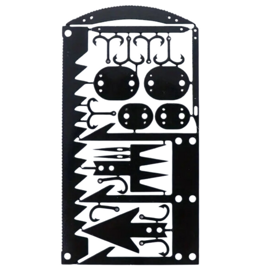 Survival Tool Card 22 In 1 Survival Card-Multi Purpose Pocket Tool Stainless Steel Outdoor Survival Camping Fishing Tool