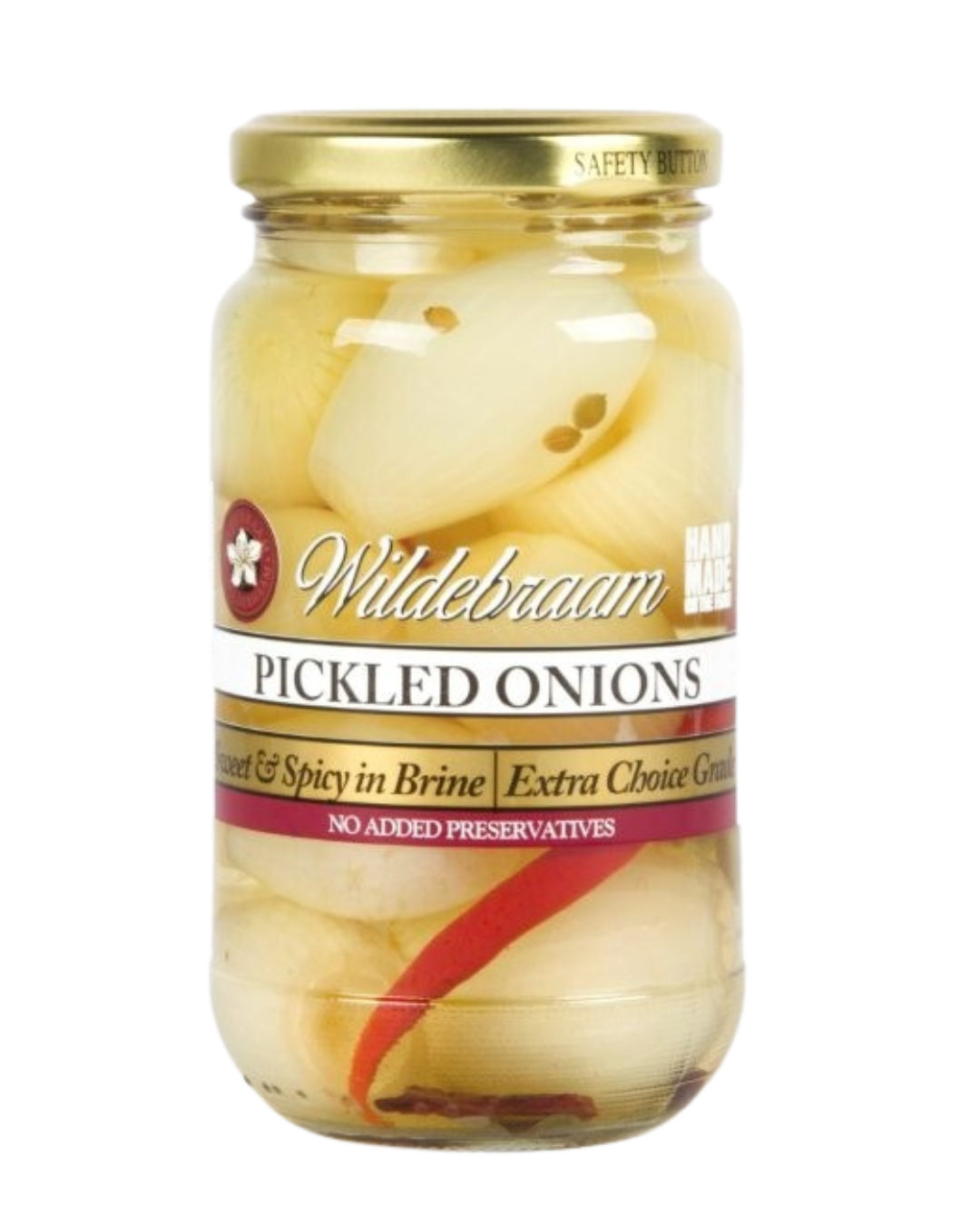 Wildebraam Pickled Onions Classic Tangy Preserve 3 x 430g Jars