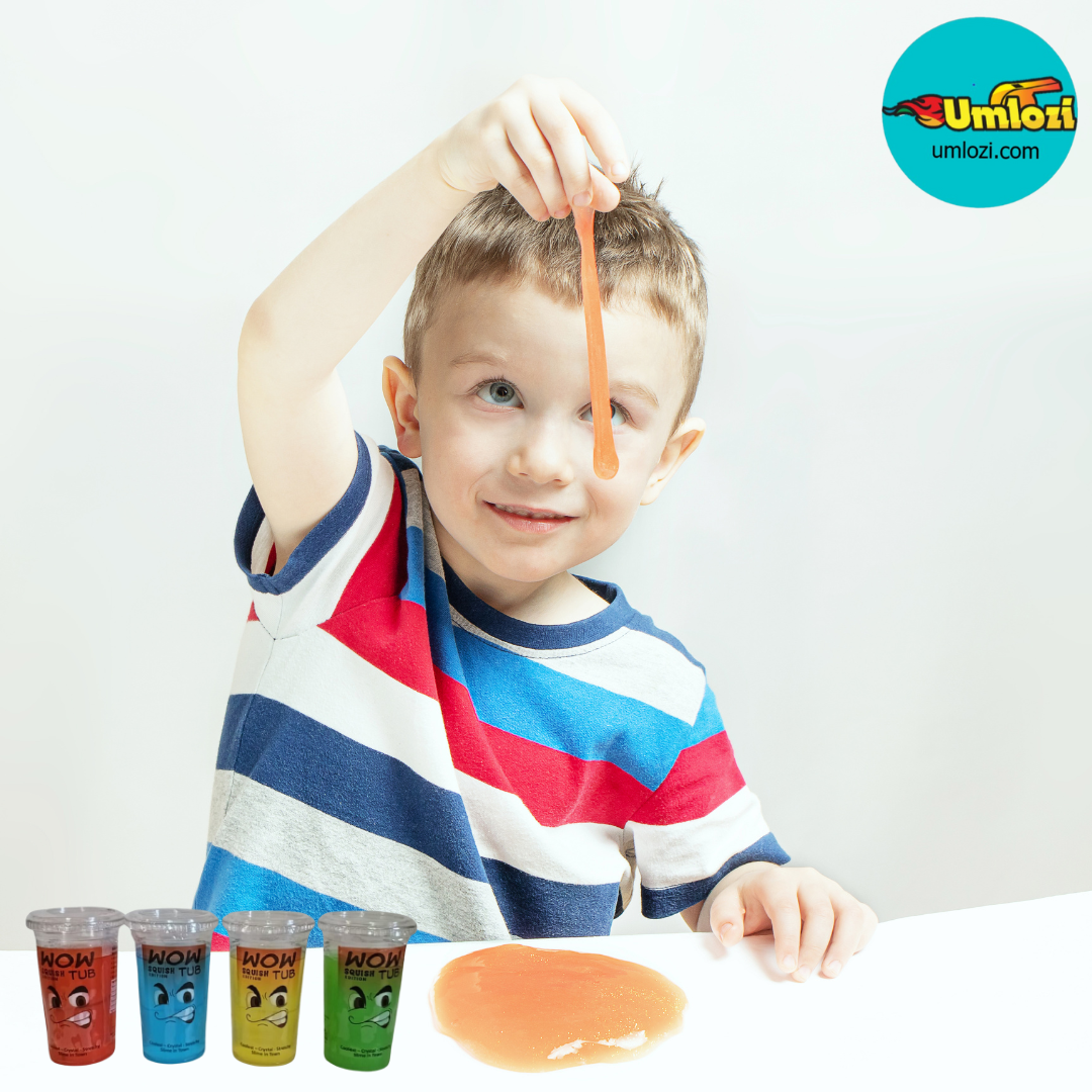 Slime, Wowtub, Wow, 4 pack wowtub squish image, lifestyle image