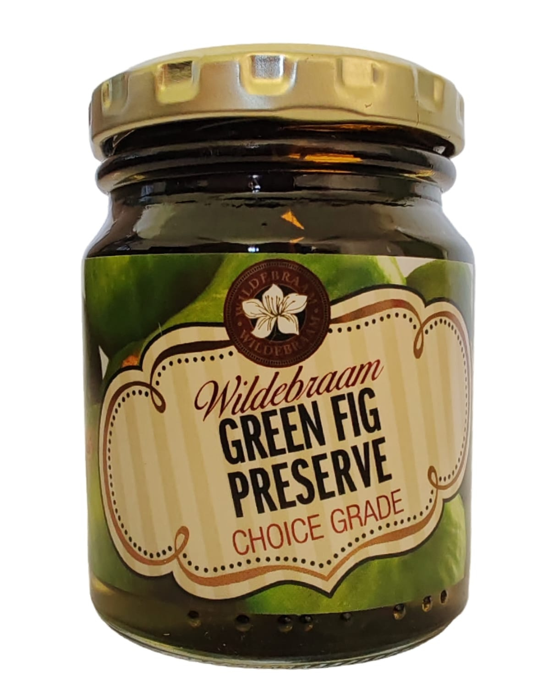 Wildebraam Green Fig Preserve, Handmade Preserve - 4 x 180g Jars