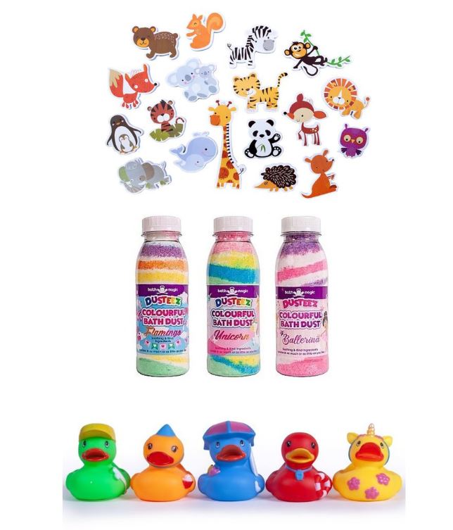 Bath Magic Medium Bath Party Gift Boxes - Wild Animal or Marine Stuceez