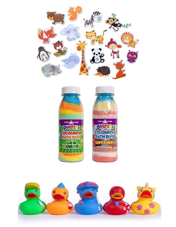 Bath Magic Medium Bath Party Gift Boxes - Wild Animal or Marine Stuceez