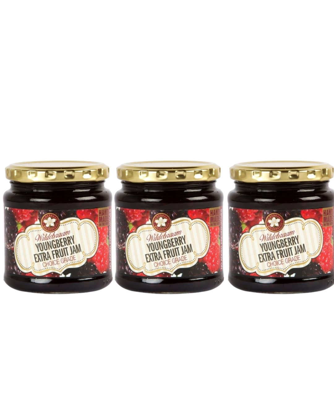 Wildebraam Youngberry Extra Fruit Jam 3 x 330g Jars