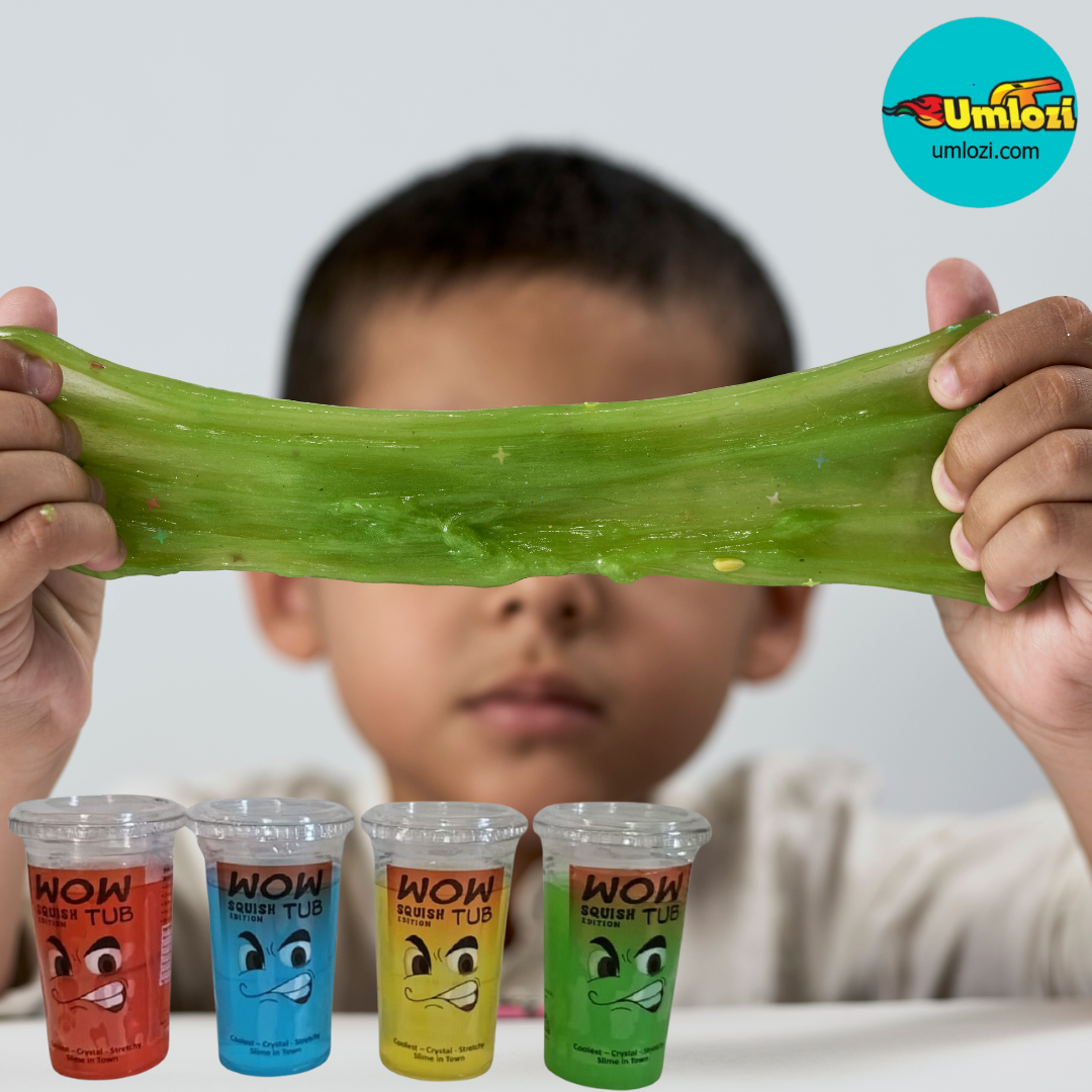 Slime, Wowtub, Wow, 4 pack wowtub squish image,boy playing with slime image