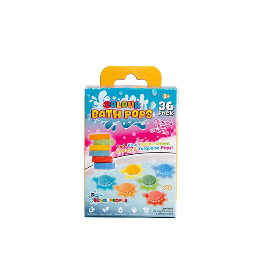 The Bean People Colourful Bath Pops Bath Bombs - 36 Pack