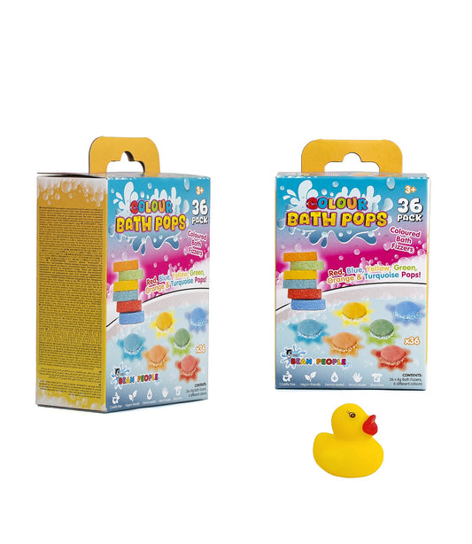 The Bean People Colourful Bath Pops Bath Bombs - 36 Pack