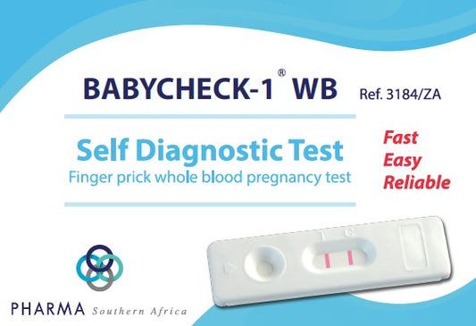 Babycheck, Pregnancy test, self diagnostic test, rapid test, blood pregnancy test