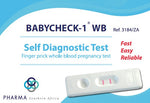 Babycheck, Pregnancy test, self diagnostic test, rapid test, blood pregnancy test
