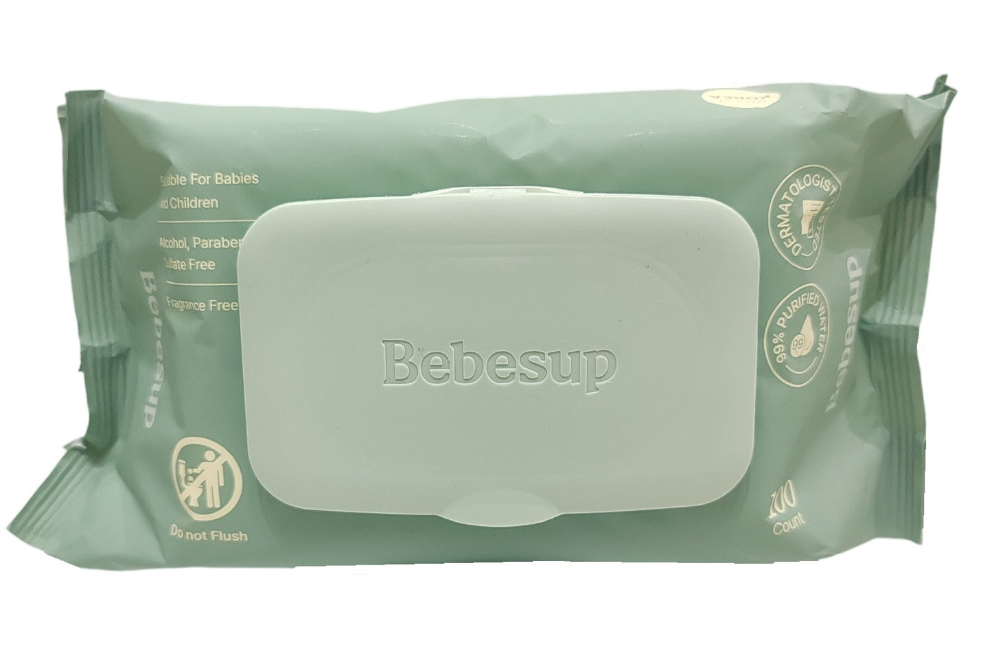 Bebesup Premium Wet Wipes - Origin Wet Wipes 100 Sheets - 10 Pack