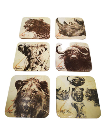 Big Five Coasters- 12 Pack