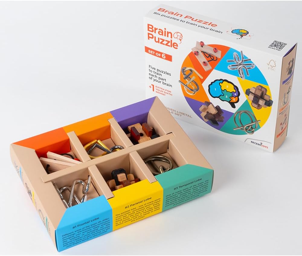 Brain Puzzle, brain teasers, riddles, recent toys, package opened image