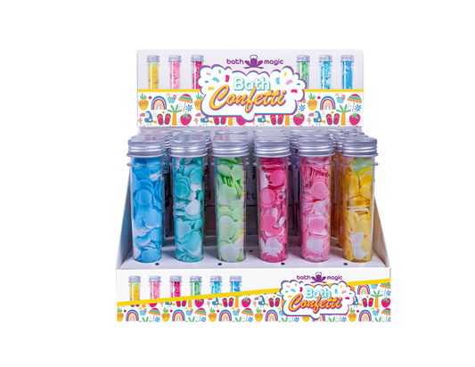 CONFETTI-Tube Paper Flakes Soap Sheets for Washing (24 units) FiZZLeS