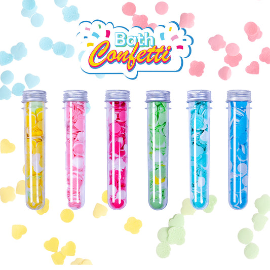 CONFETTI-Tube Paper Flakes Soap Sheets for Washing (24 units) FiZZLeS