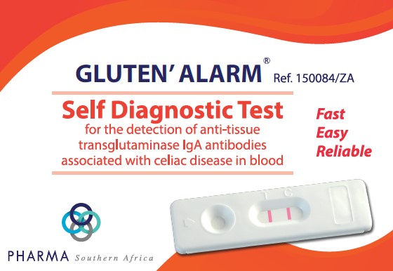 Gluten Alarm test, self diagnostic test, rapid test