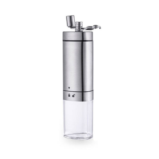 Manual stainless steel Coffee Grinder With An Adjustable Grind and foldable handle
