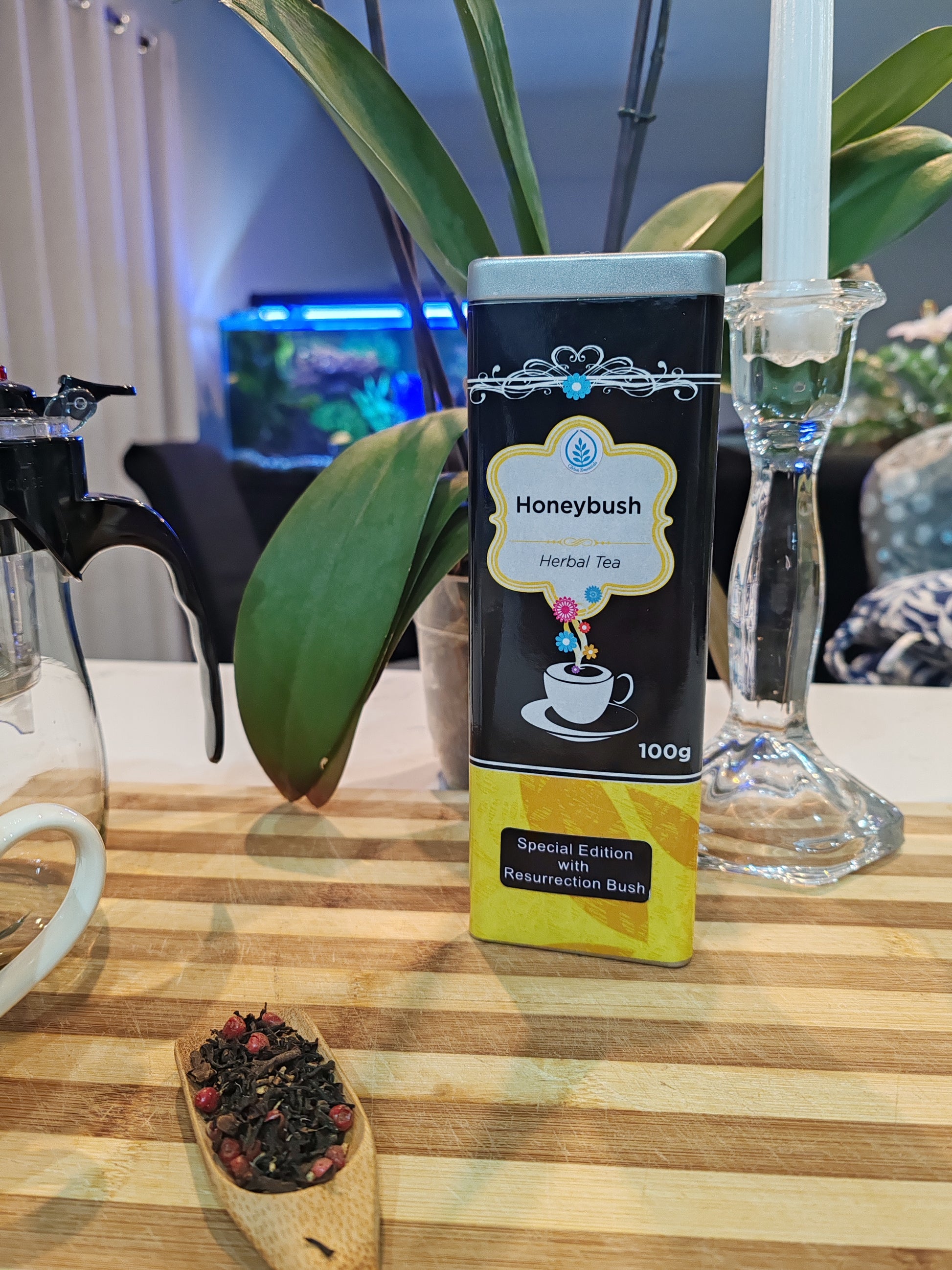Cildan tea merchant, honeybush tea, resurrection bush, lifestyle image
