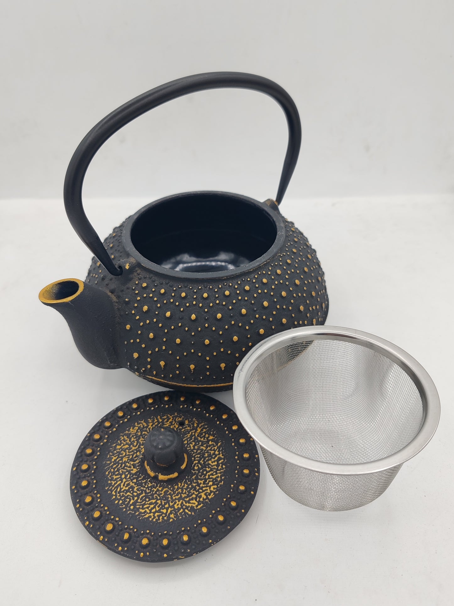 Cildan Tea Merchant, The Tea Merchant, Cast Iron Teapot 600ml Black & accessories