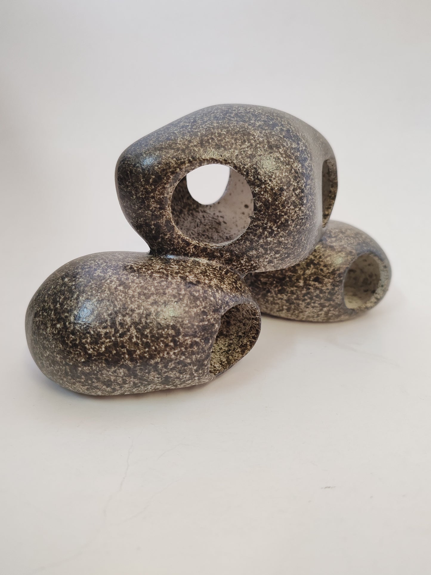 Aquarium Spawning Ceramic Rock Caves Habitat For Cichlids & Other Territory Fish - 3 Rock Design