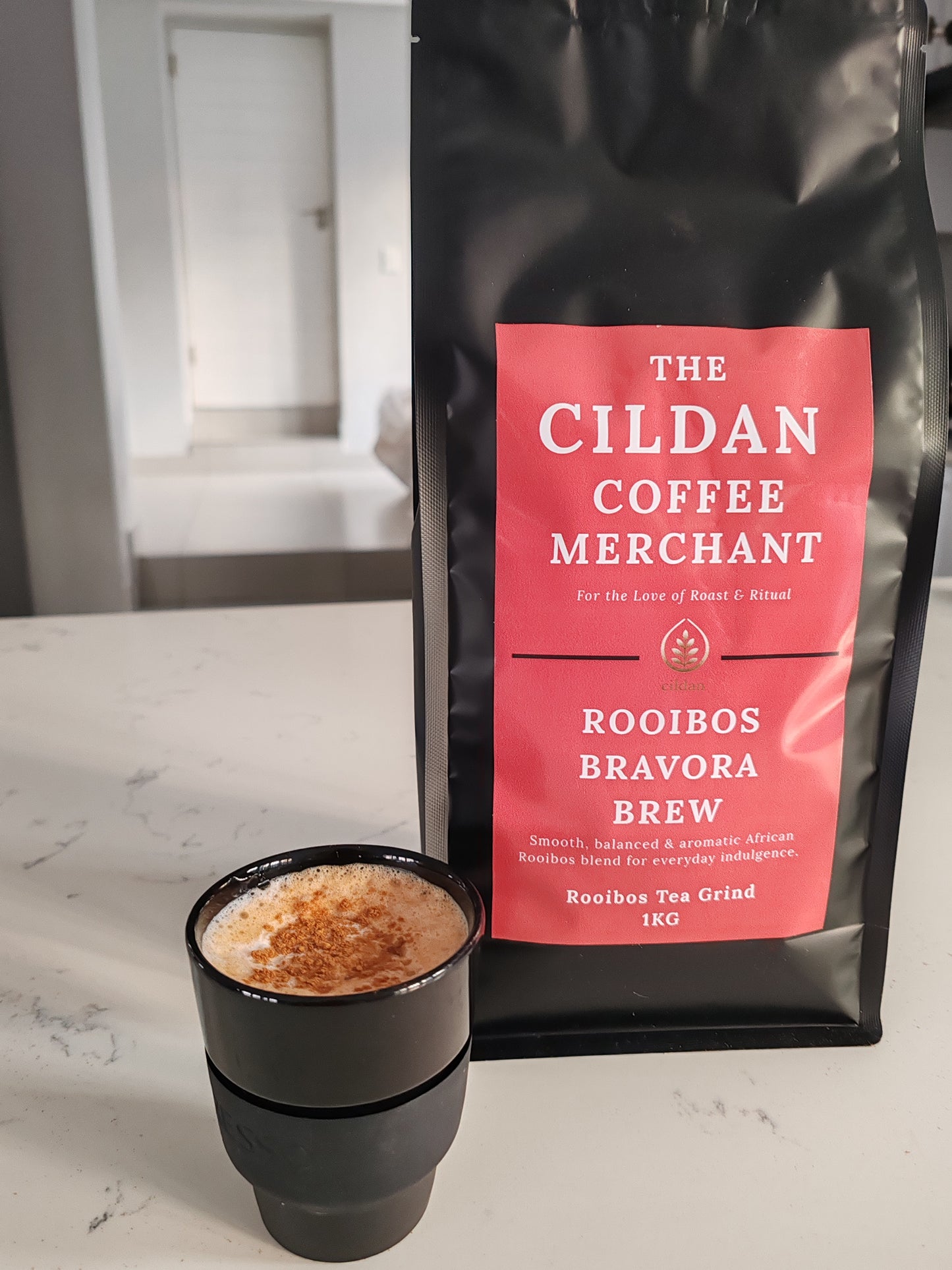 The Cildan Coffee Merchant – Rooibos Bravora Brew - 1 Kg Rooibos Tea Grind