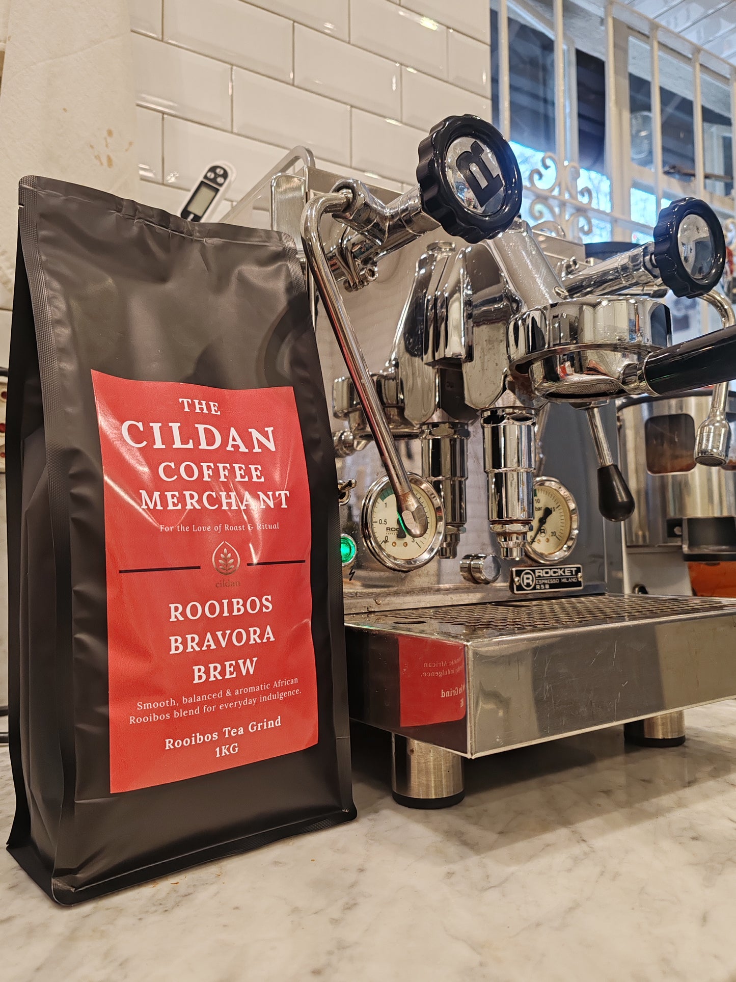 The Cildan Coffee Merchant – Rooibos Bravora Brew - 1 Kg Rooibos Tea Grind