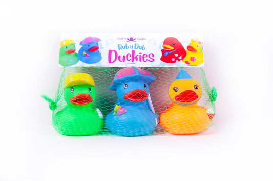 Rub a Dub Duckies - Floating Bath Ducks 3 Piece from Fizzles - 8cm