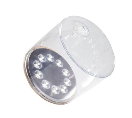 Solar-Powered Inflatable Light with Clear Finish - Waterproof