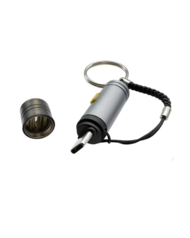 Abes-Way USB-C Electric Arc Lighter – Windproof & Recharge-Free Portable Lighter | Powered by Phone, Laptop, or Power Bank | Safe, Eco-Friendly, Smart Indicator | Zinc Alloy Flame-Free Ignition for Travel & Home