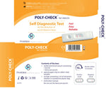 Poly-Check test, self diagnostic test, rapid test, packaging