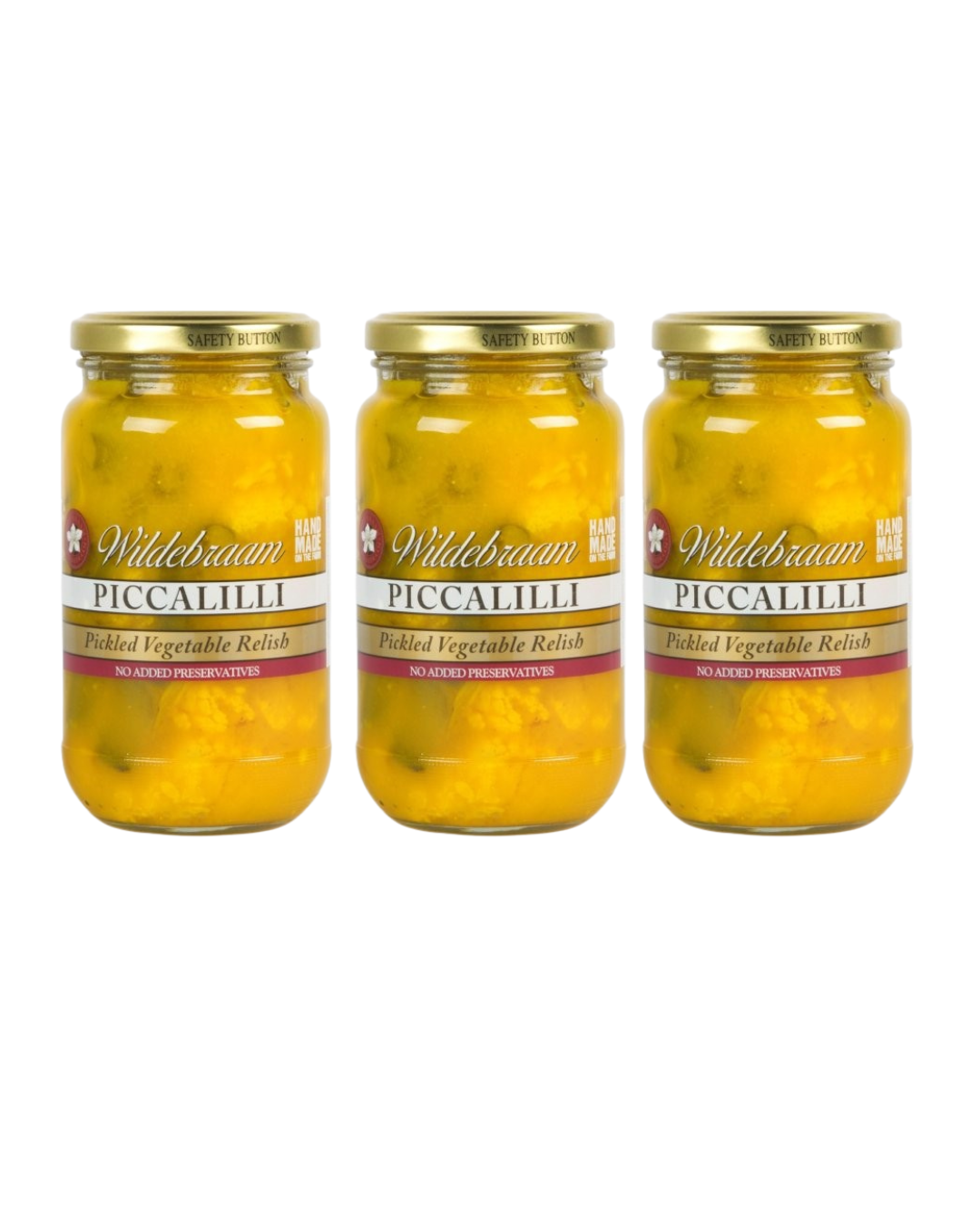 Wildebraam Piccalilli Relish 3 x 430g Jars