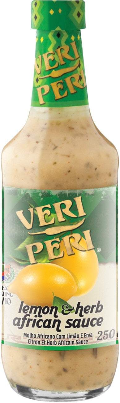 Veri Peri Le,on & Herb African Sauce. Veri Peri Sauce Hot African Sauce. 