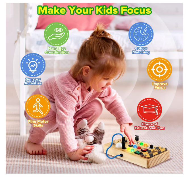 Busy board kid focus