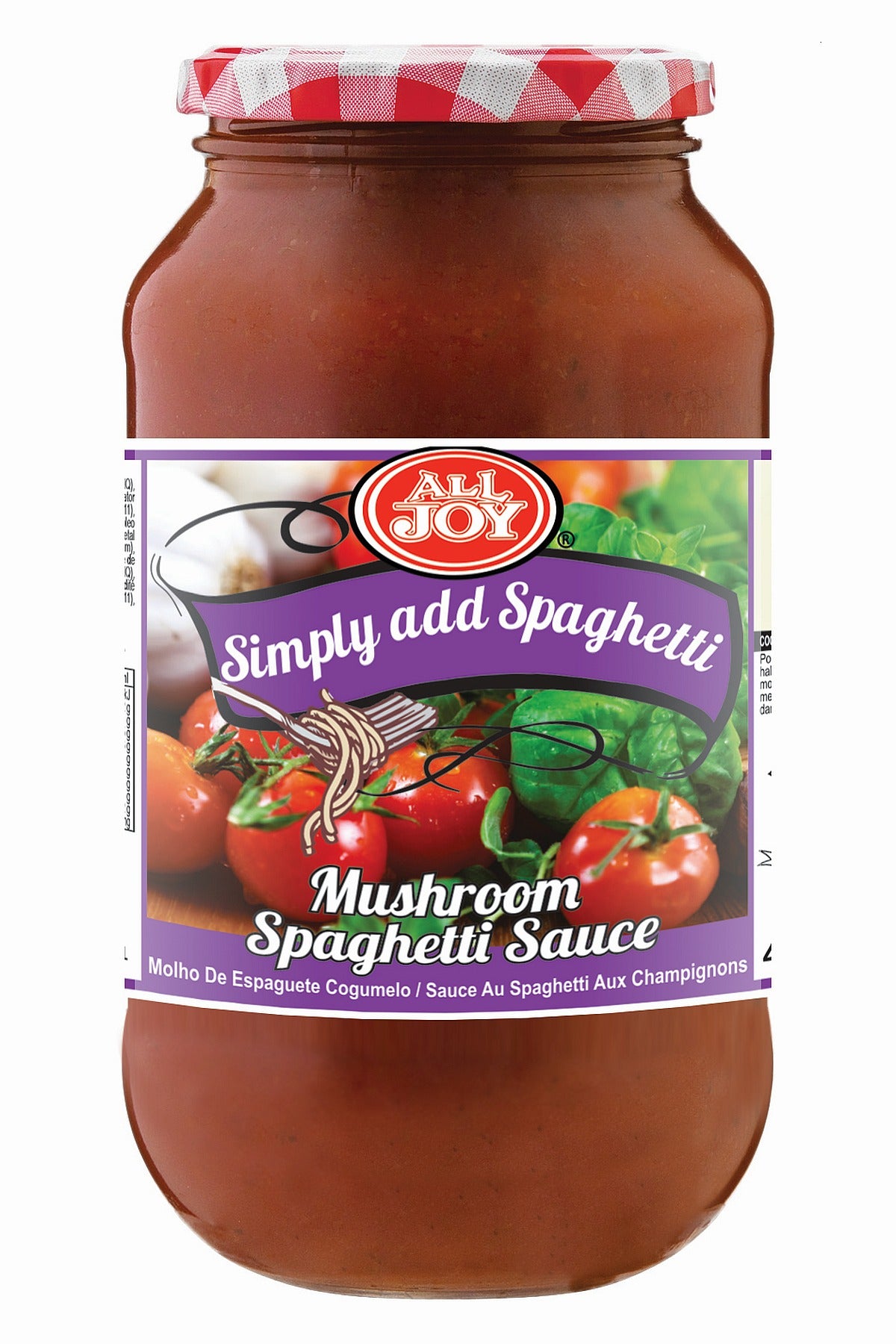 All Joy, Pasta, Sauce, Mushroom Spaghetti Sauce 820g Image