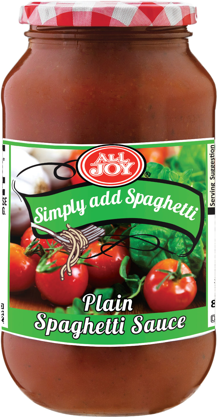 All Joy, Pasta, Sauce, Plain Spaghetti Sauce 820g Image