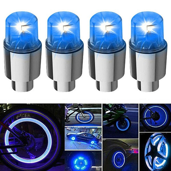 Umlozi Wheel, Tire Valve Led Light - 4 Pack - Assorted Colours