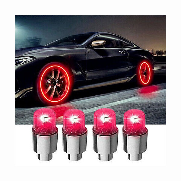 Umlozi Wheel, Tire Valve Led Light - 4 Pack - Assorted Colours
