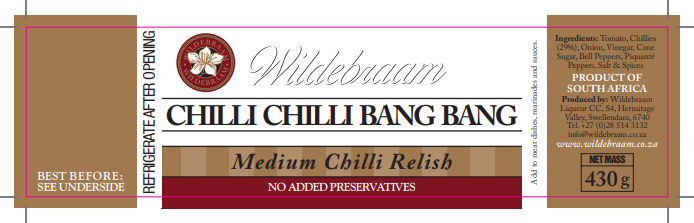 Wildebraam Chilli Chilli Bang Bang (3/10) 3 x 430g Jars