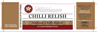 Wildebraam Chilli Relish (4/10) Medium Heat 3 x 420g Jars - view 3