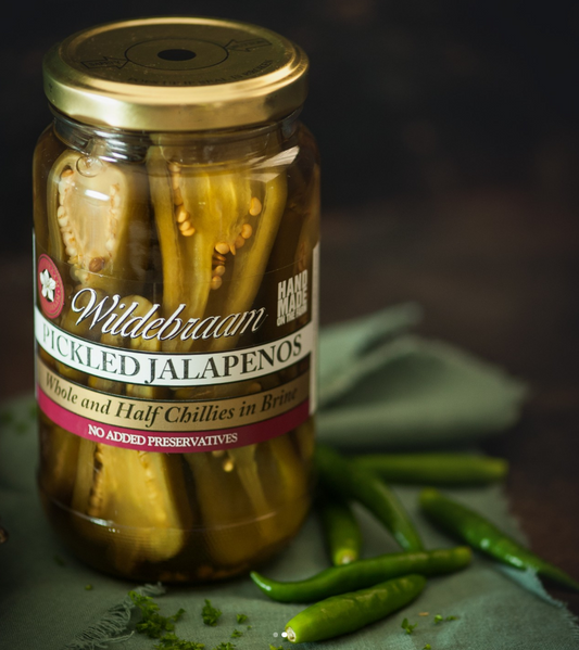 Wildebraam Pickled Jalapeños – Tangy Chilli Slices 3 x 410g jars