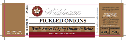 Wildebraam Pickled Onions Classic Tangy Preserve 3 x 430g Jars - view 3