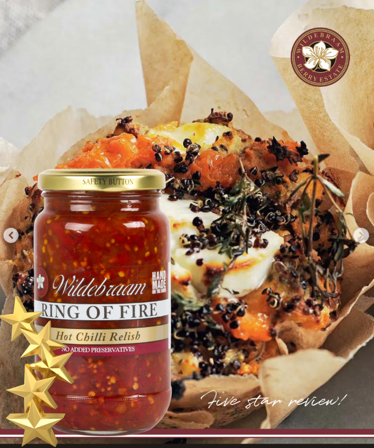 Wildebraam Ring of Fire - Hot Chilli (8/10) 3 x 420g Jars