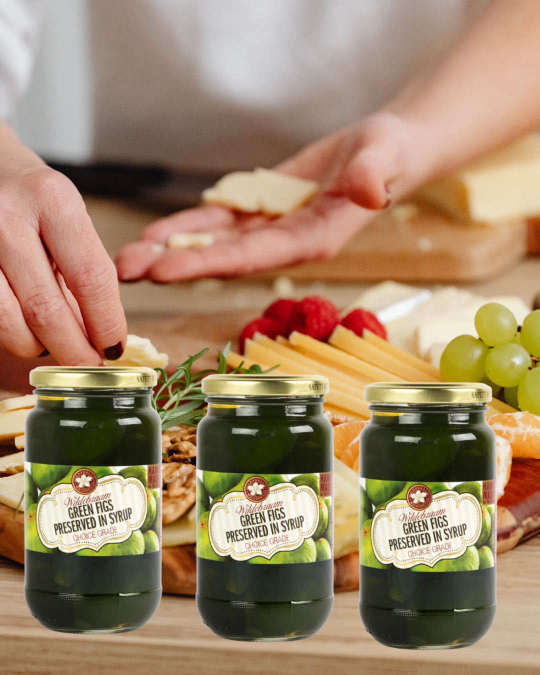 Wildebraam Green Fig Preserved in Syrup 3 x 515g Jars