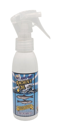 bait, fishing, Abes-Way anchovy oil bait spray 