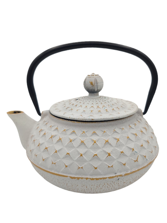 The Cildan tea Merchant, Tea Merchant, Cast iron Teapot x Design 600ml White