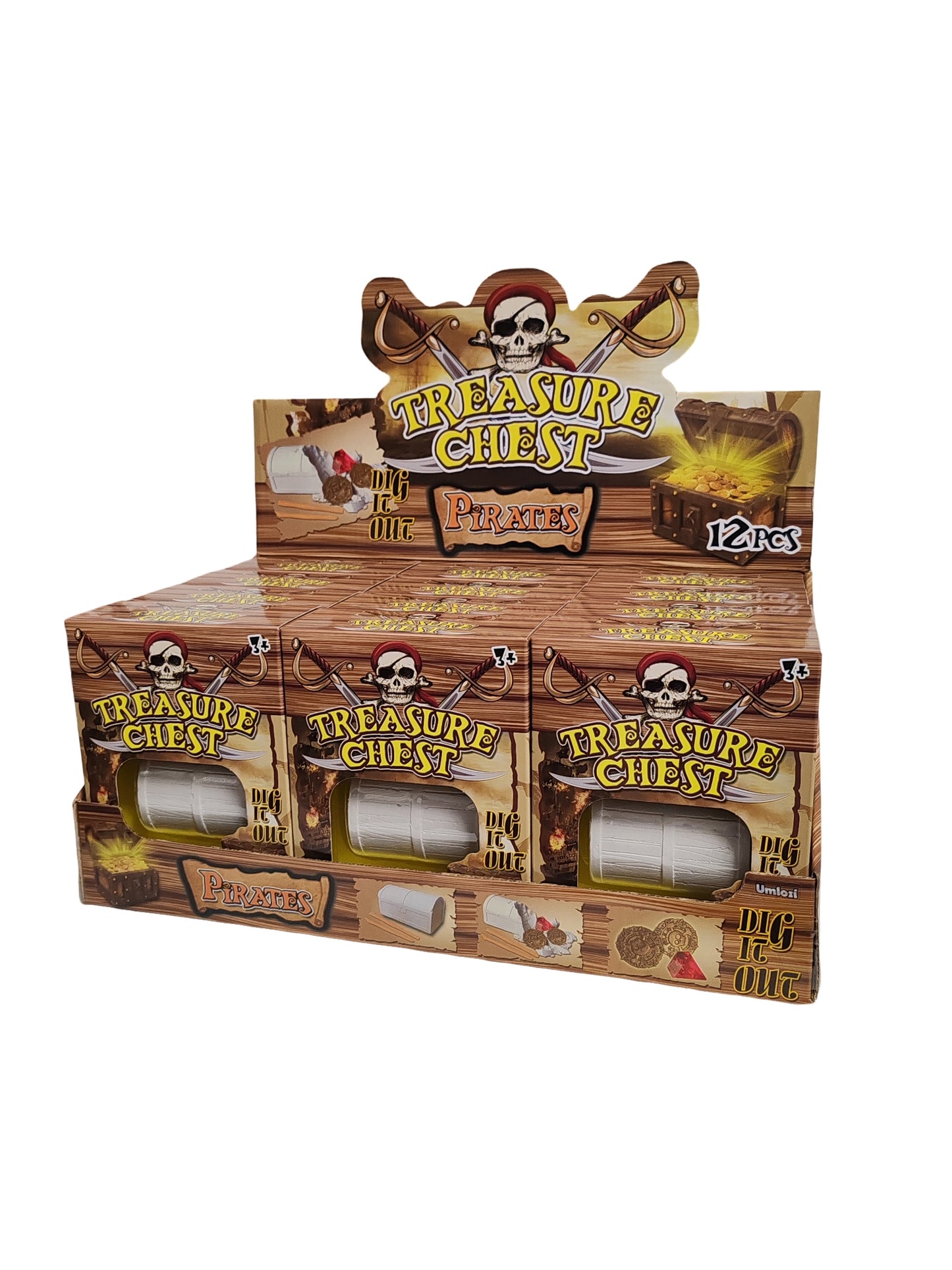 Pirate Themed Dig & Discover Cdu 12 Pack