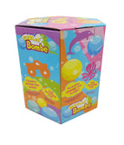 Colorful packaging of Fizzles Bombe with cartoon characters and text on a white background