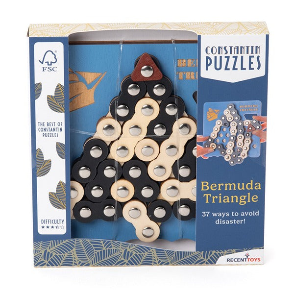 Bermuda triangle, brain teasers, riddles, recent toys, front packaged