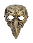 Dress up mask bird face, halloween mask, bird face gold