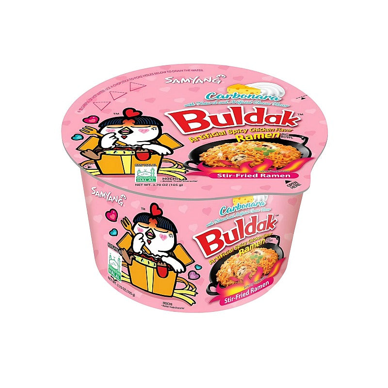 Samyang Buldak Korean Big Bowl Fire Noodles Bulk Box- 16 Pack