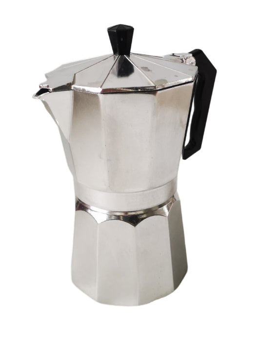 coffee, 9 cup stove top coffee pot silver, product image