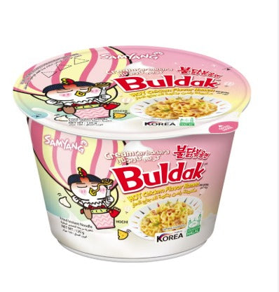 Samyang Buldak Korean Big Bowl Fire Noodles Bulk Box- 16 Pack